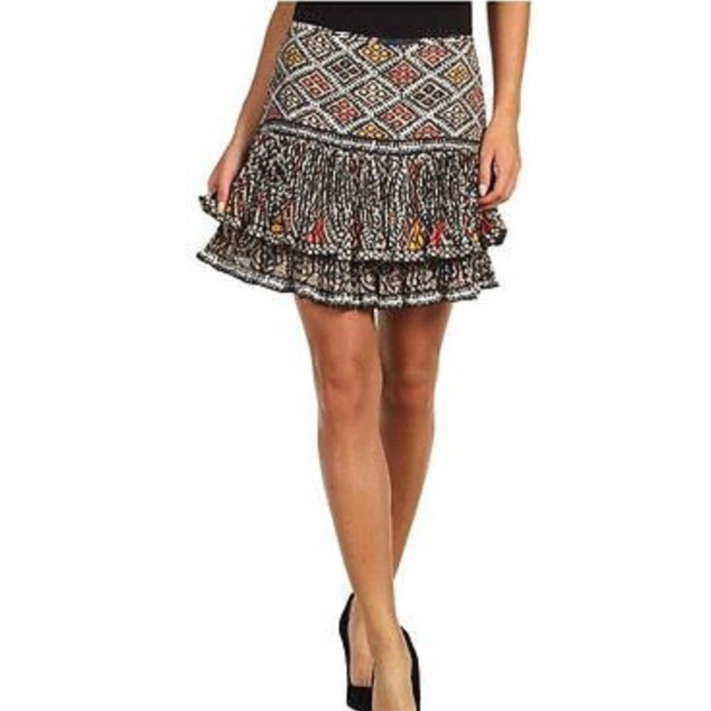 BCBGMAXAZRIA Nima Aztec Skirt